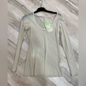 Elegant Cream Women's Top
